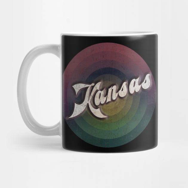 retro vintage circle Kansas by NamaMarket01